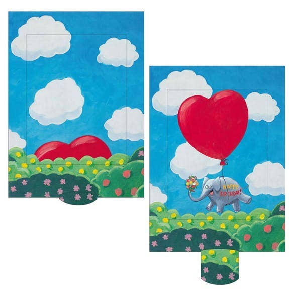 Bärenpresse - Wholesale Love Card - Living Card “Heart Elephant”