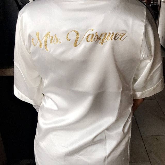 GiftsbyPR - Vendita all'ingrosso Vestaglia - Donna - Vestaglie da sposa e damigella in raso seta avorio10