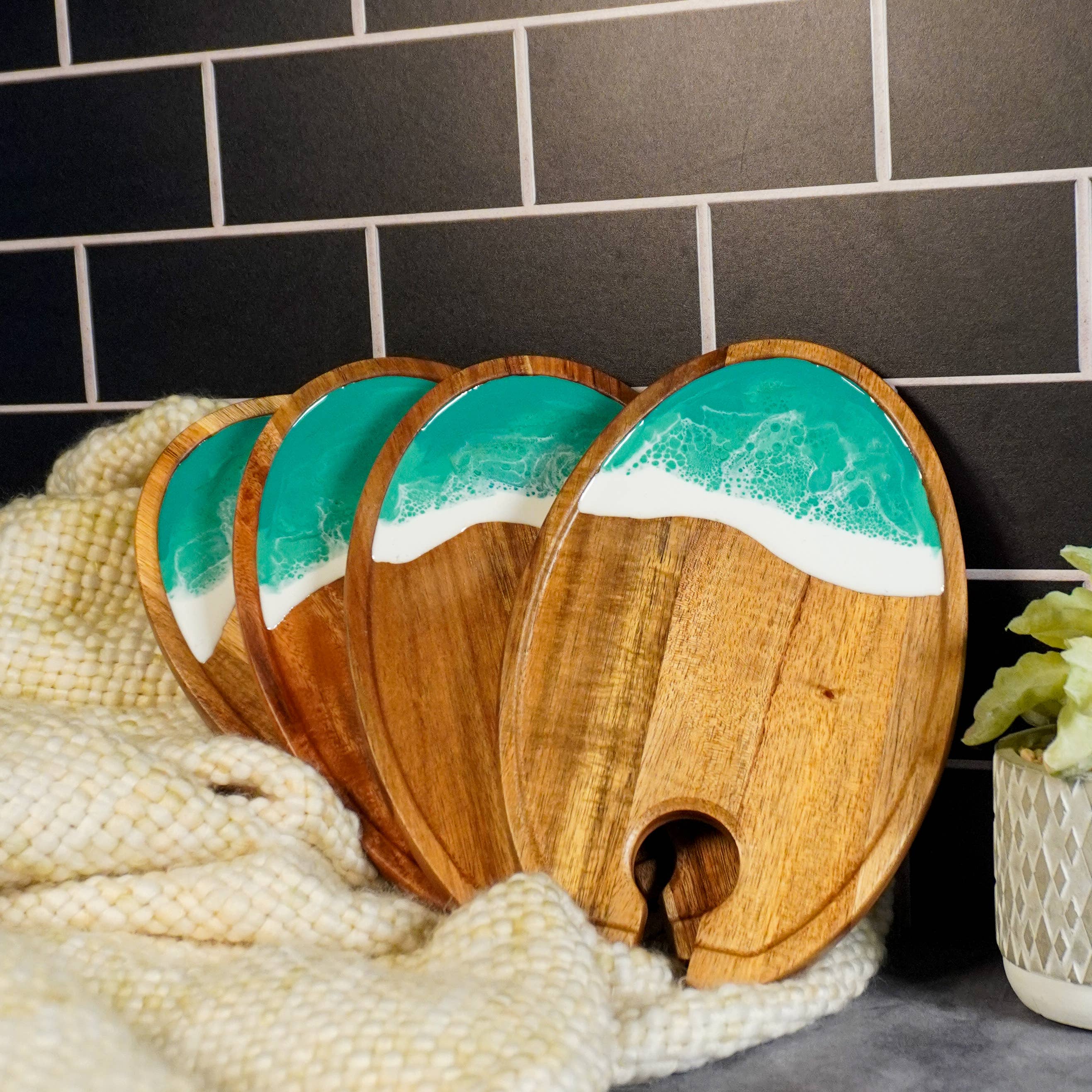 Lynn & Liana Designs - Wholesale Appetizer Serveware - (Case pack of 4) Wine & Appetizer Trays NO TARIFFS!1