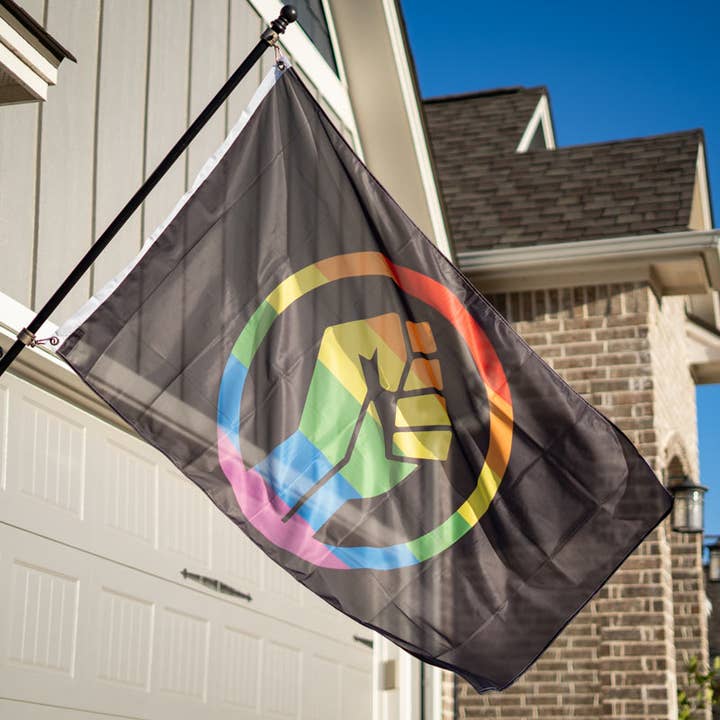 Flags For Good - Wholesale Flag - Black Lives Matter Pride Fist Flag