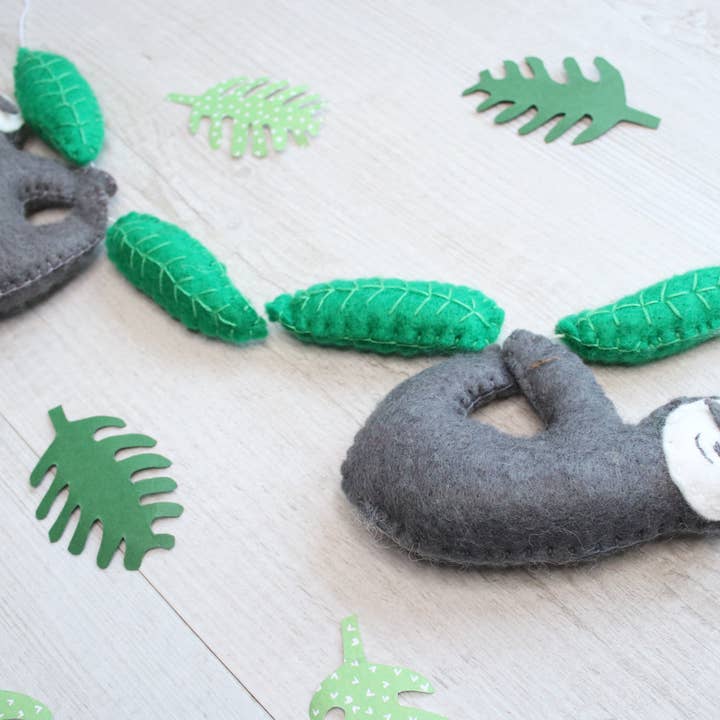 Crafty You Crafty Me - Wholesale Craft Sewing Kit - Sloth Felt Garland Kit3