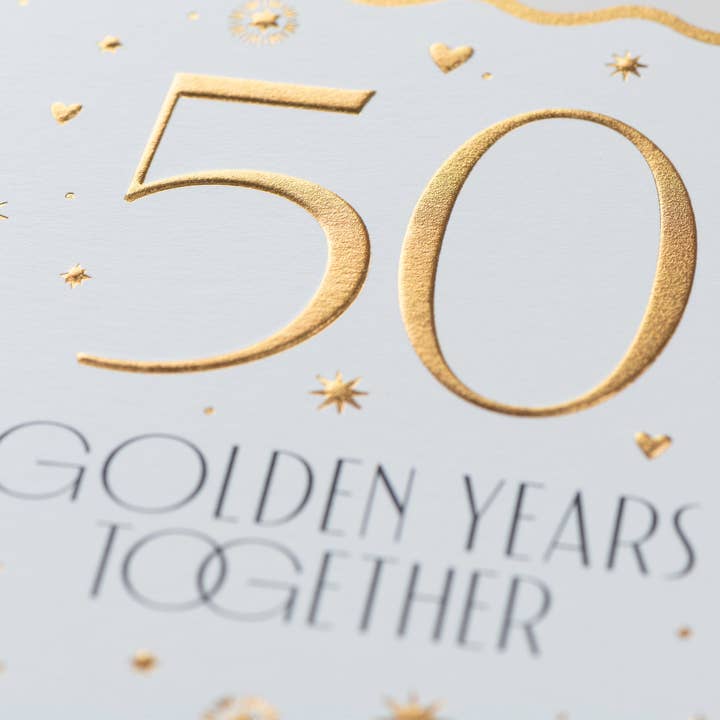 Pigment Productions Ltd - Wholesale Anniversary Card - 50th Anniversary Card