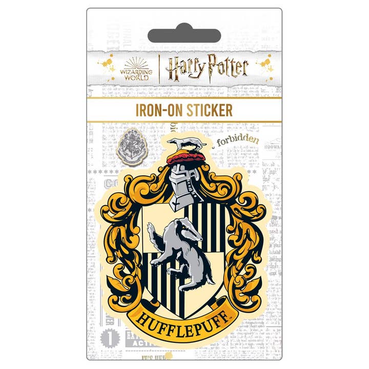 Pyramid International - Wholesale Sticker - Harry Potter (Colourful Crest Hufflepuff) Iron-On Sticker