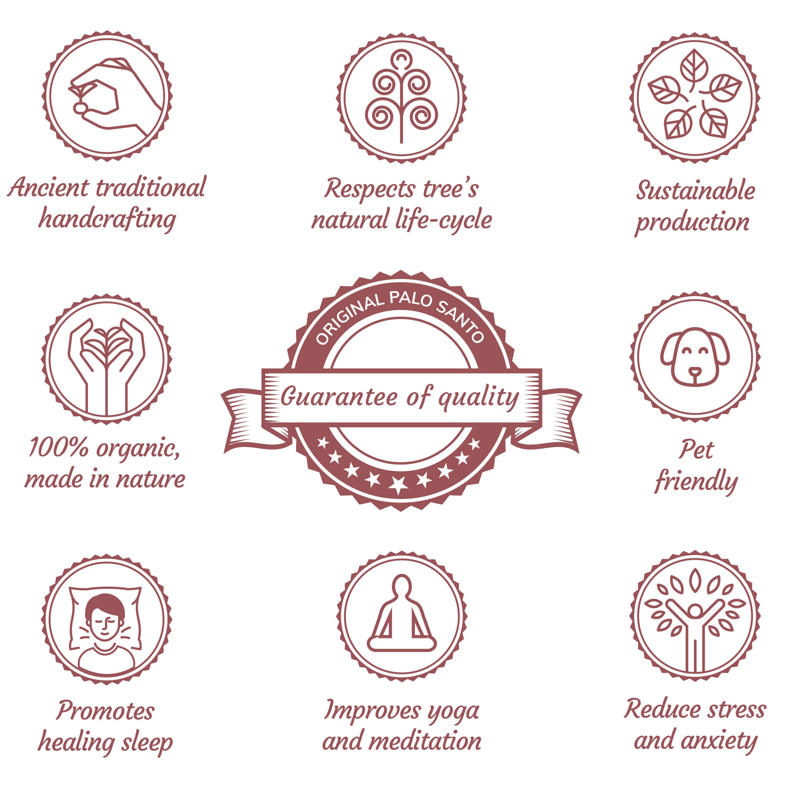 Herborea srl - Wholesale Incense - Palo Santo Sticks from Peru - Ancestral - 7 Sticks4