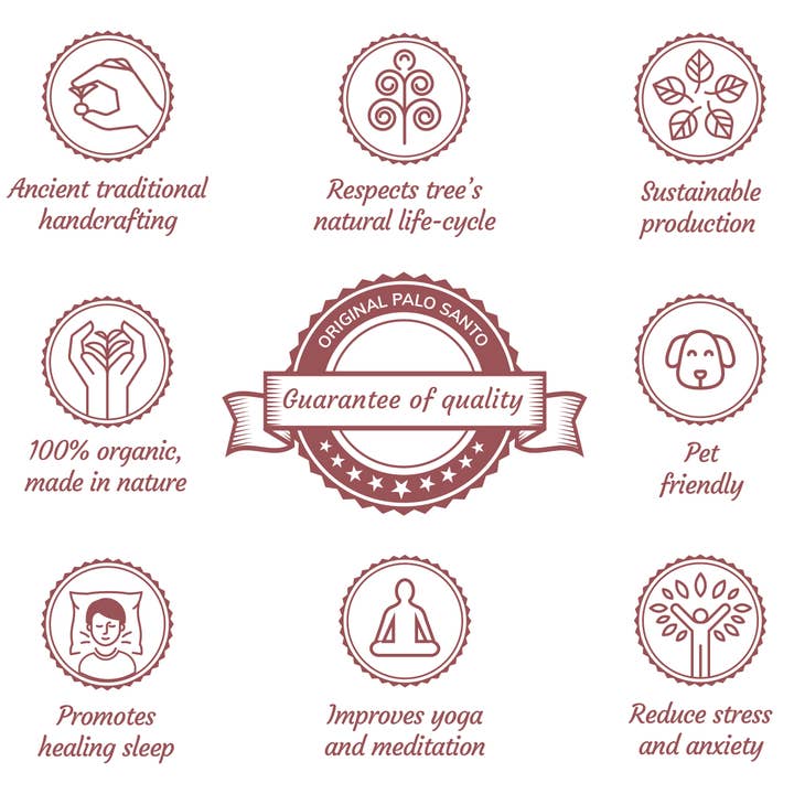 Herborea srl - Wholesale Incense - Palo Santo Sticks from Peru - Ancestral - 7 Sticks4