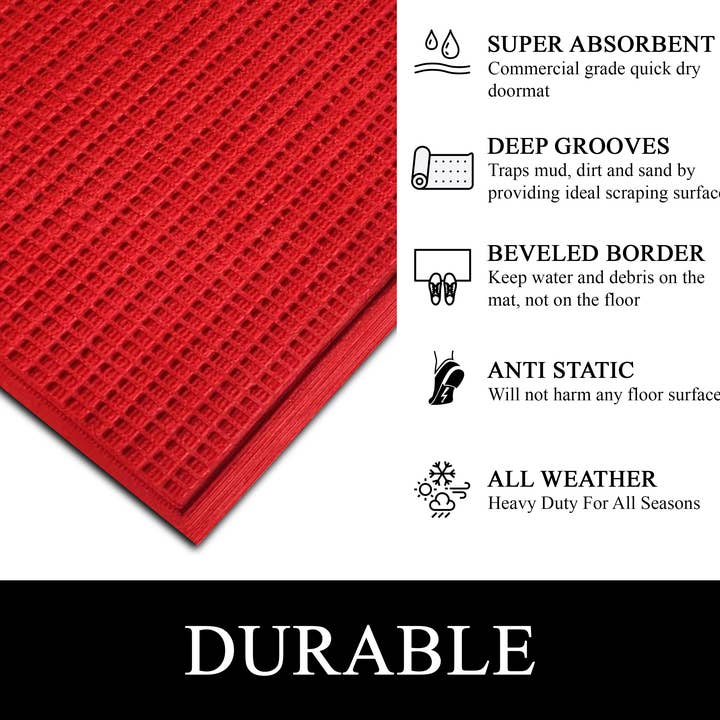 A1 home collections - Wholesale Floor Mat - A1HC All Weather Durable Rubber Polypropylene Doormats