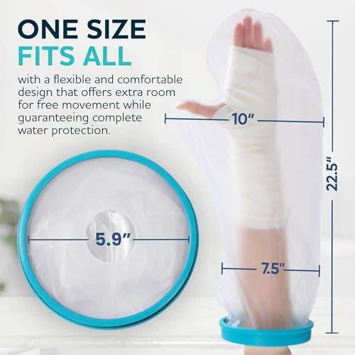 AllSett Health - Wholesale First Aid Kit - Large Arm Cast Cover for Shower – 100% Waterproof Protector