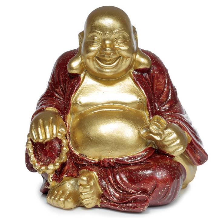 Puckator Ltd - Wholesale Ornament - Mini Lucky Glitter Chinese Laughing Buddha 8cm4