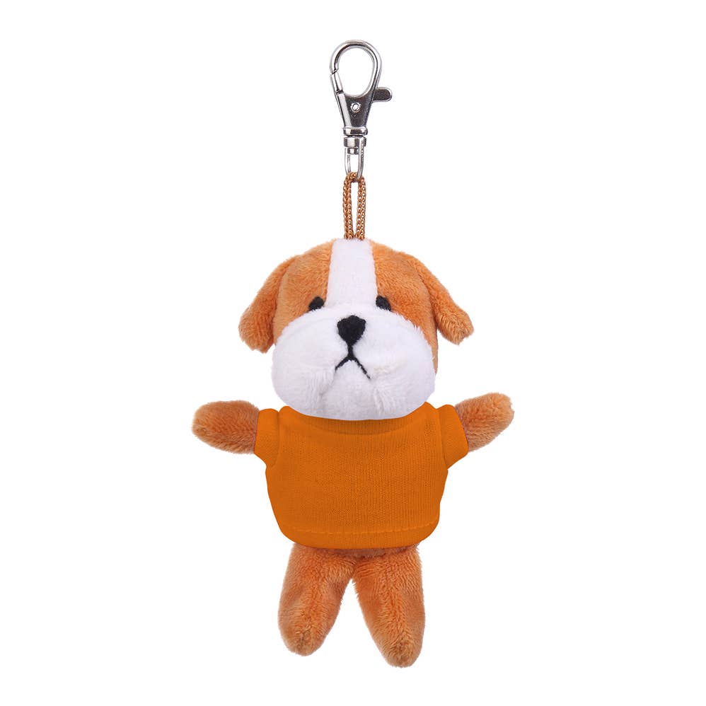 Plushland - Wholesale Keychain – Unisex - 4" Keychain - Bulldog with customized shirt15