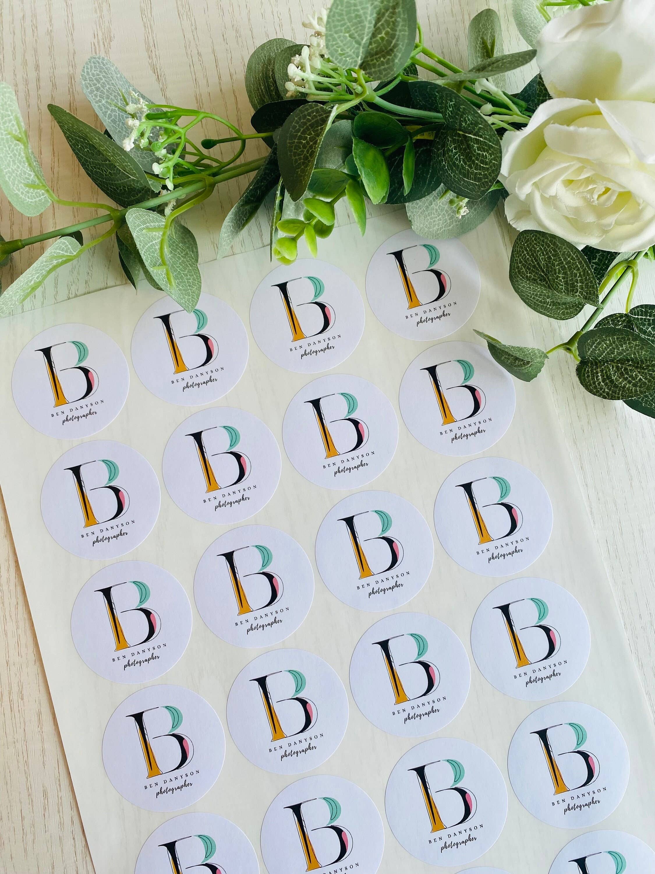 SR Creative Studio – wholesale Sticker – 51mm Round Personalised Logo Stickers, Matte Finish7