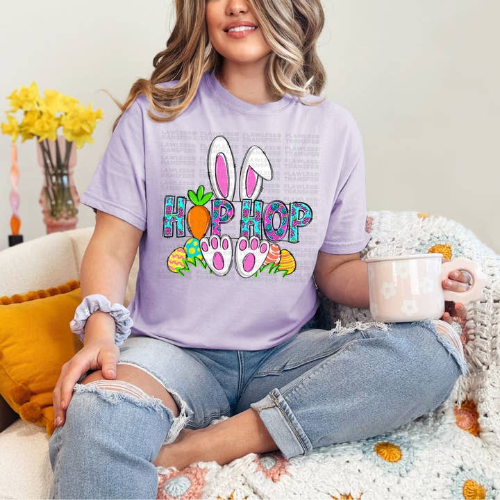 Flawless Transfers - Wholesale Sublimation Transfer - Hip Hop Easter Bunny DTF Transfer