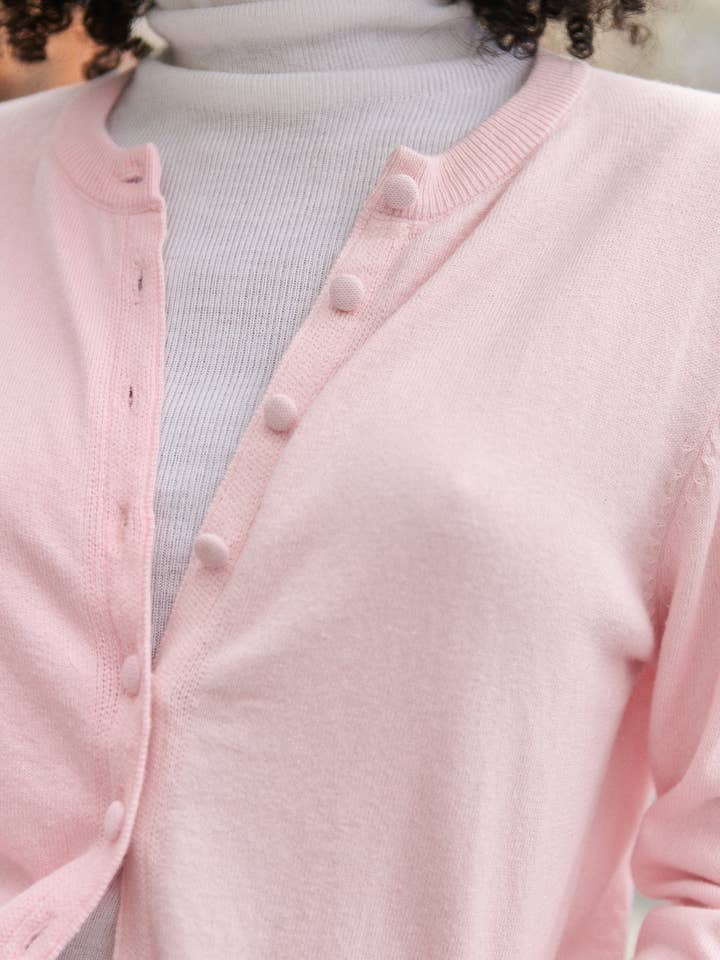 Nathael Paris - Wholesale Cardigan - Women's - Wool and cotton cardigan with round neck11