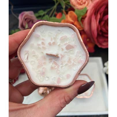 Sacred Lore - Wholesale Jar/Filled Candle - Persephone Pomegranate Candle, Rose Gold Soy Candle2