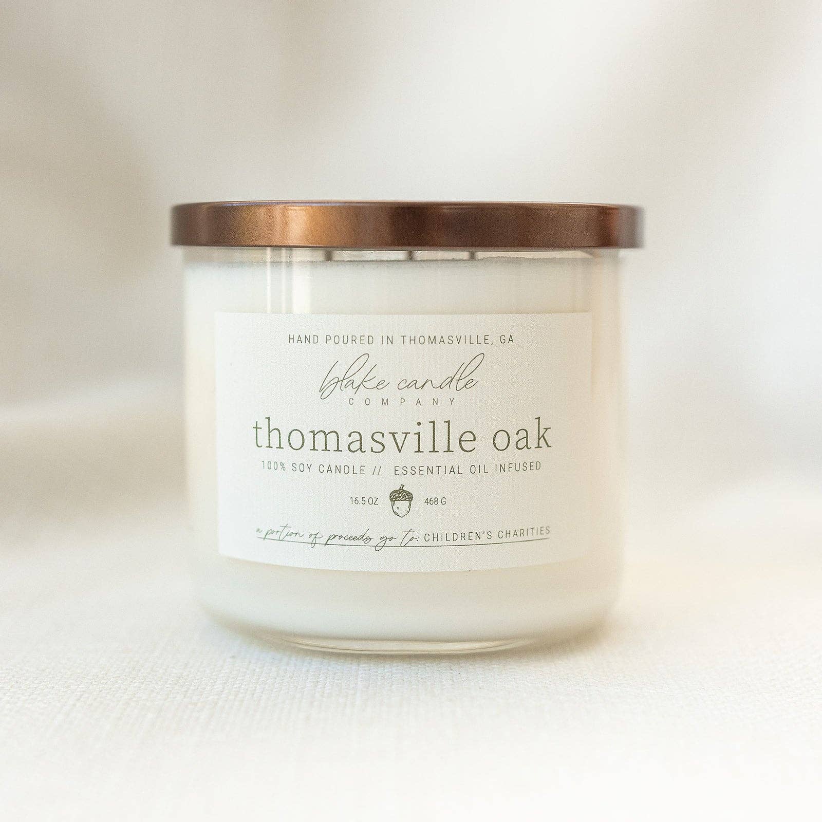Blake Candle Company - Vente Bougie en bocal - Chêne Thomasville1