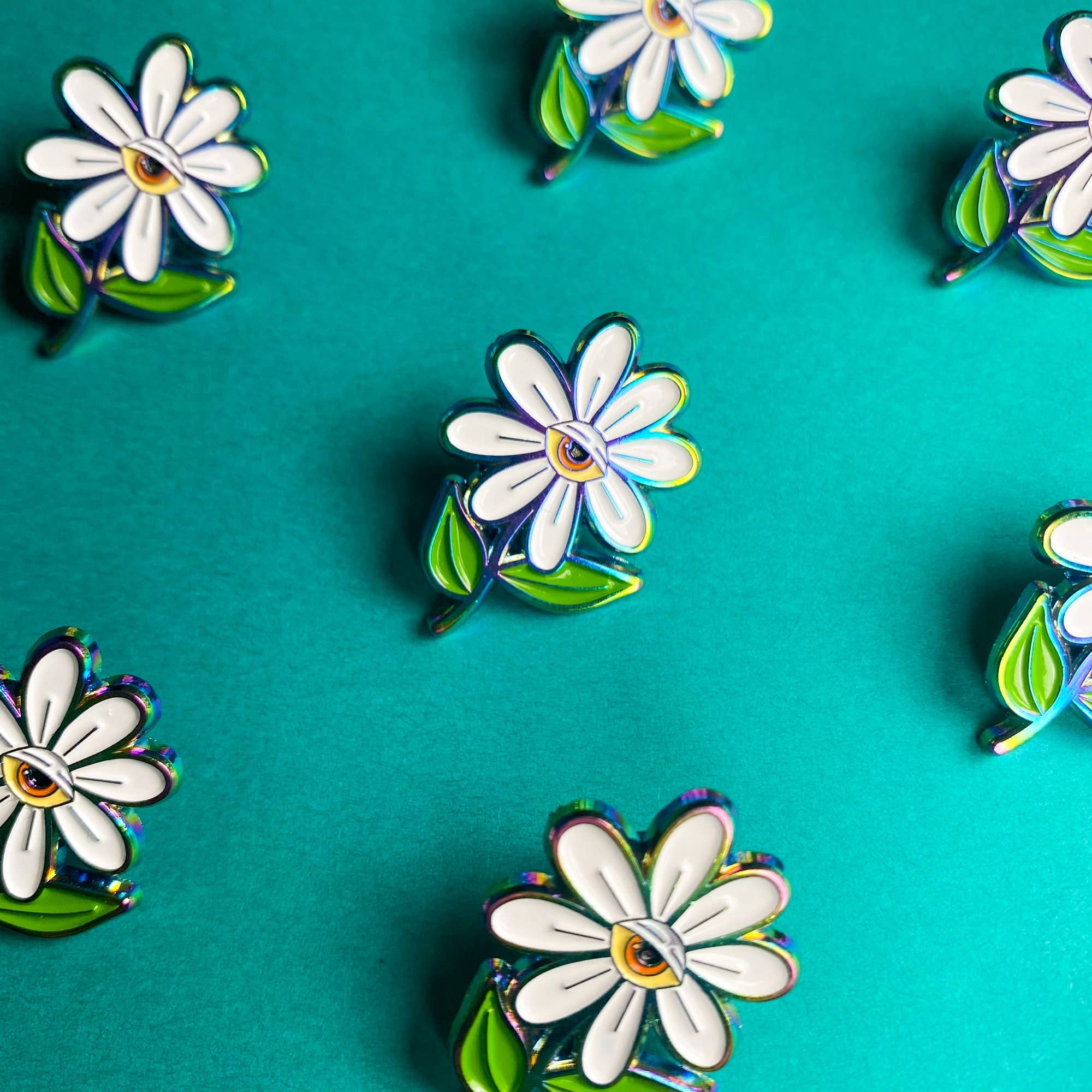 Chelzart - Venta al por mayor Botón/prendedor - Alfiler esmaltado Daisy | Ideas de regalo para margaritas | Accesorios Daisy2