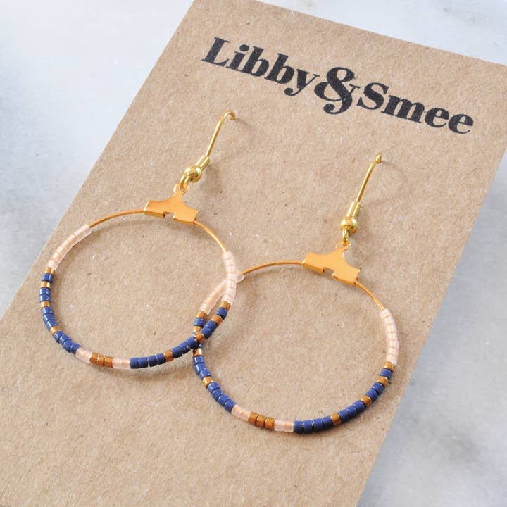 Libby & Smee - Wholesale Hoop Earrings - Small Beaded Hoop Earrings6