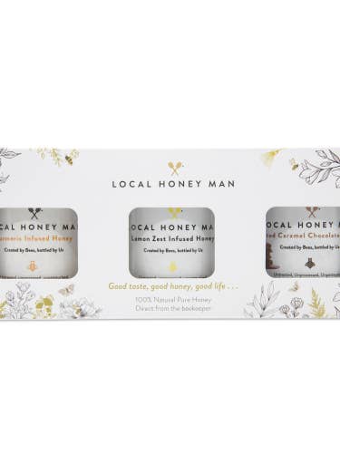 Honey Gift Box 255gx3 for wholesale by Direct Bees Ltd
