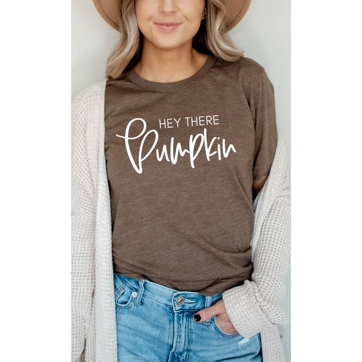 Kissed Apparel - Wholesale Screen Printed T-Shirt - Women's - Hey There Pumpkin Graphic Tee1