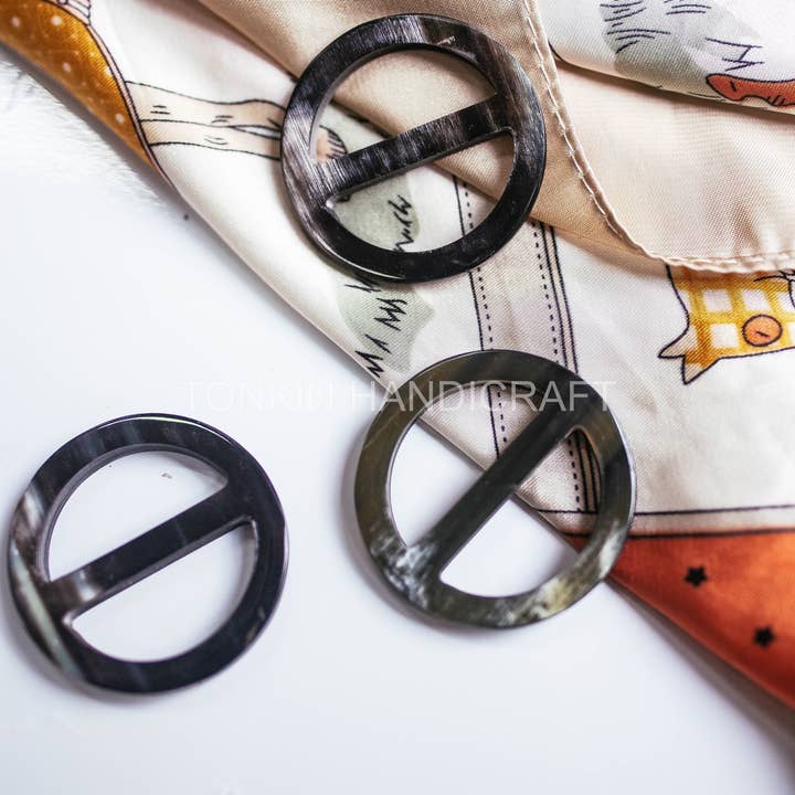 Tonkin Handicraft - Wholesale Scarf Clip - Women's - Buffalo Horn Round Scarf Ring, Scarf Clip