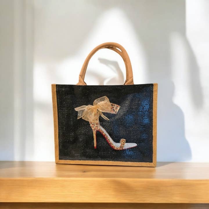 Dana's Uncommon Glass - Wholesale Tote Bag - Women's - Hand-Painted Animal Print Stiletto Tote Bag2