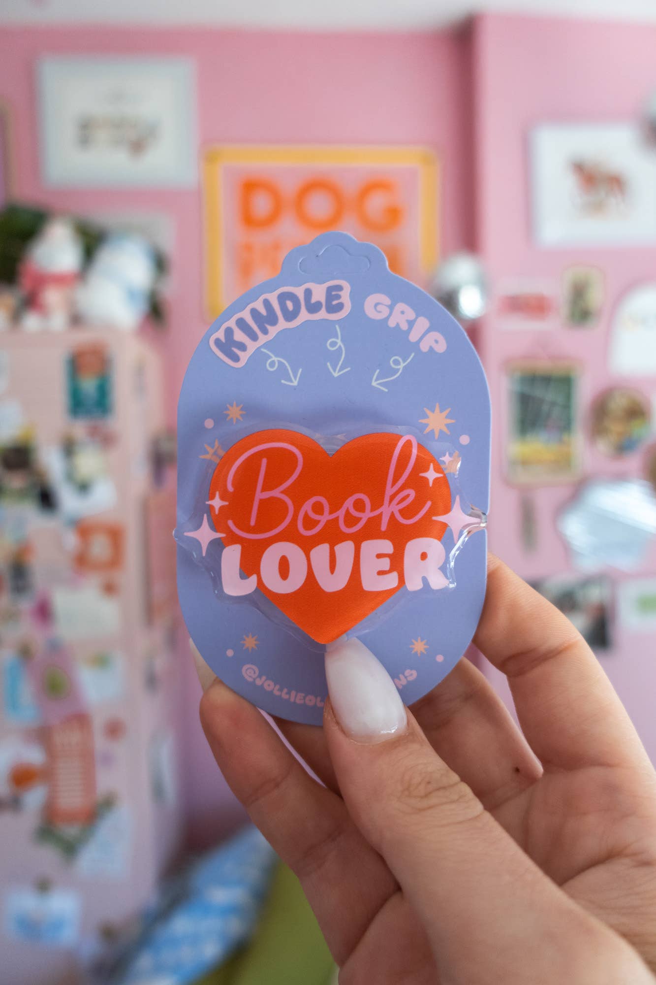 Jollie Ollie Designs - Wholesale Phone & Laptop Stickers - Book Lover Kindle Grip0