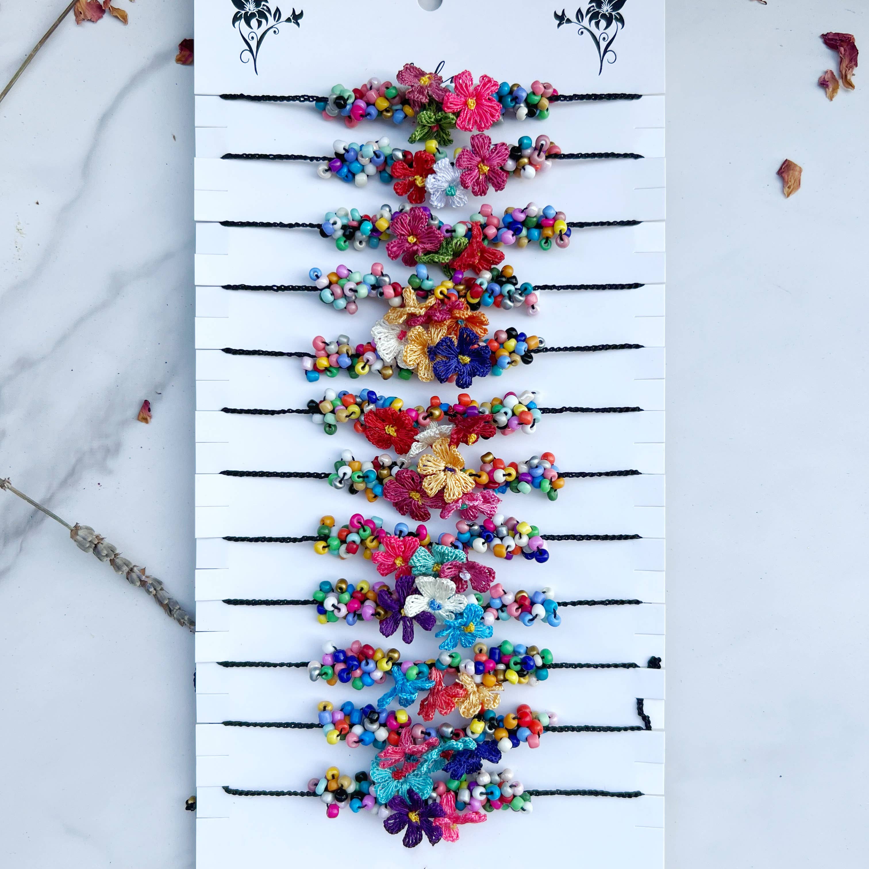 Gypsy Soul - Wholesale Beaded Bracelet - Floral Blossom Crochet Beaded Bracelet/Anklet2