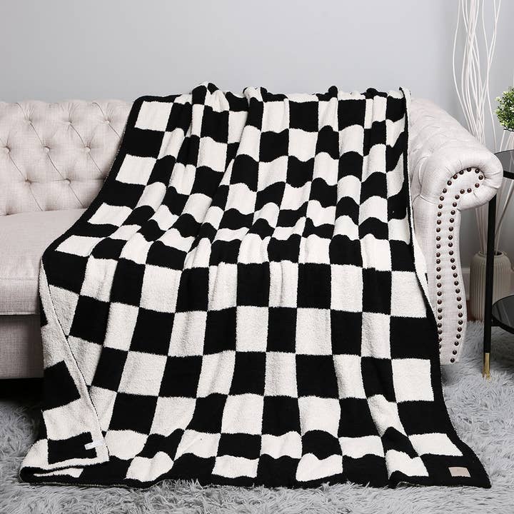 Fashion City - Wholesale Throw Blanket - Checkerboard Patterned Throw Blanket27