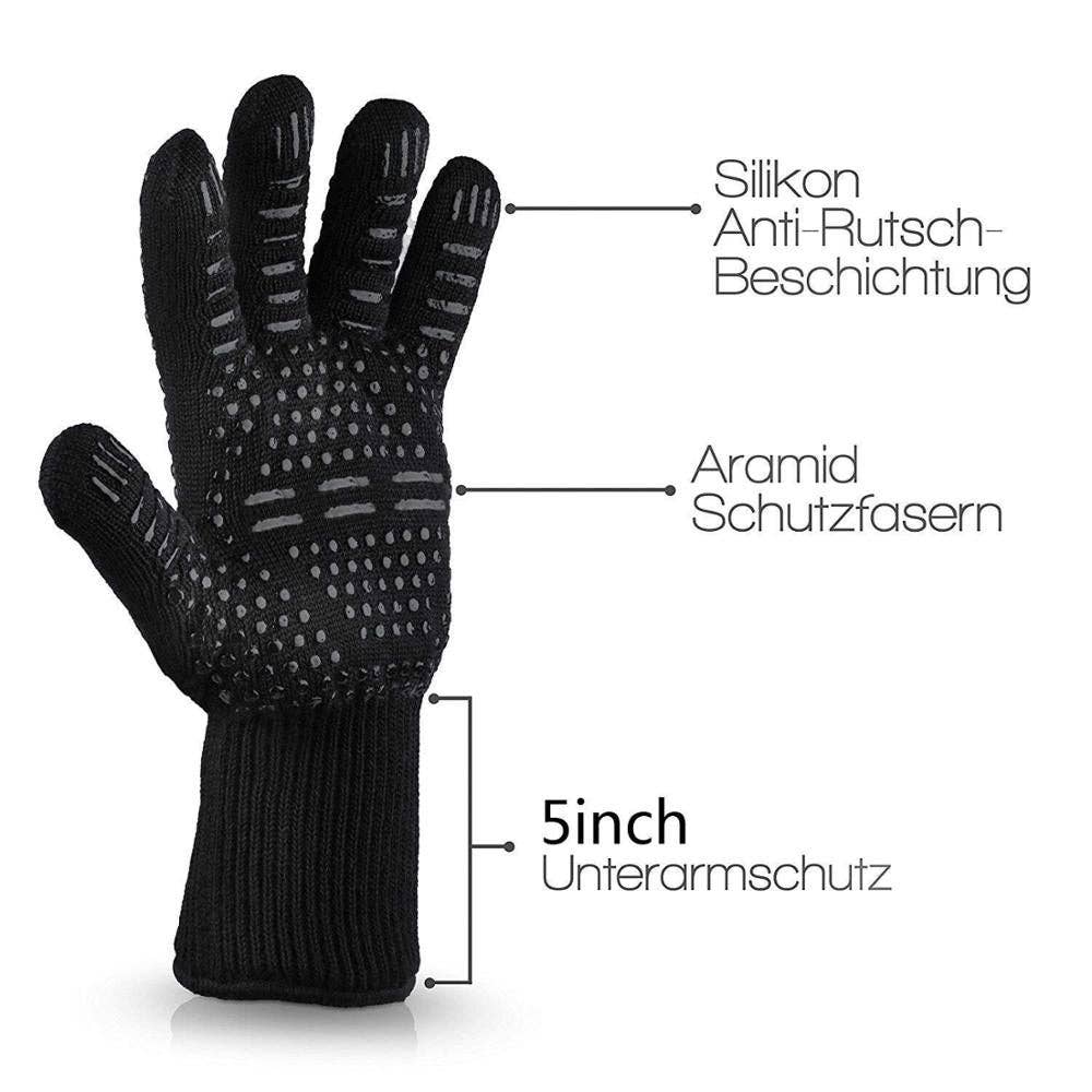 VIGOR - Wholesale Oven Mitt/Pot Holder - BBQ Grill Gloves Cut & 932°F Heat Resistant Gloves7