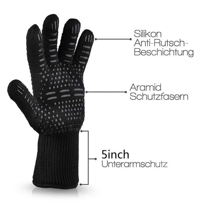 VIGOR - Wholesale Oven Mitt/Pot Holder - BBQ Grill Gloves Cut & 932°F Heat Resistant Gloves7