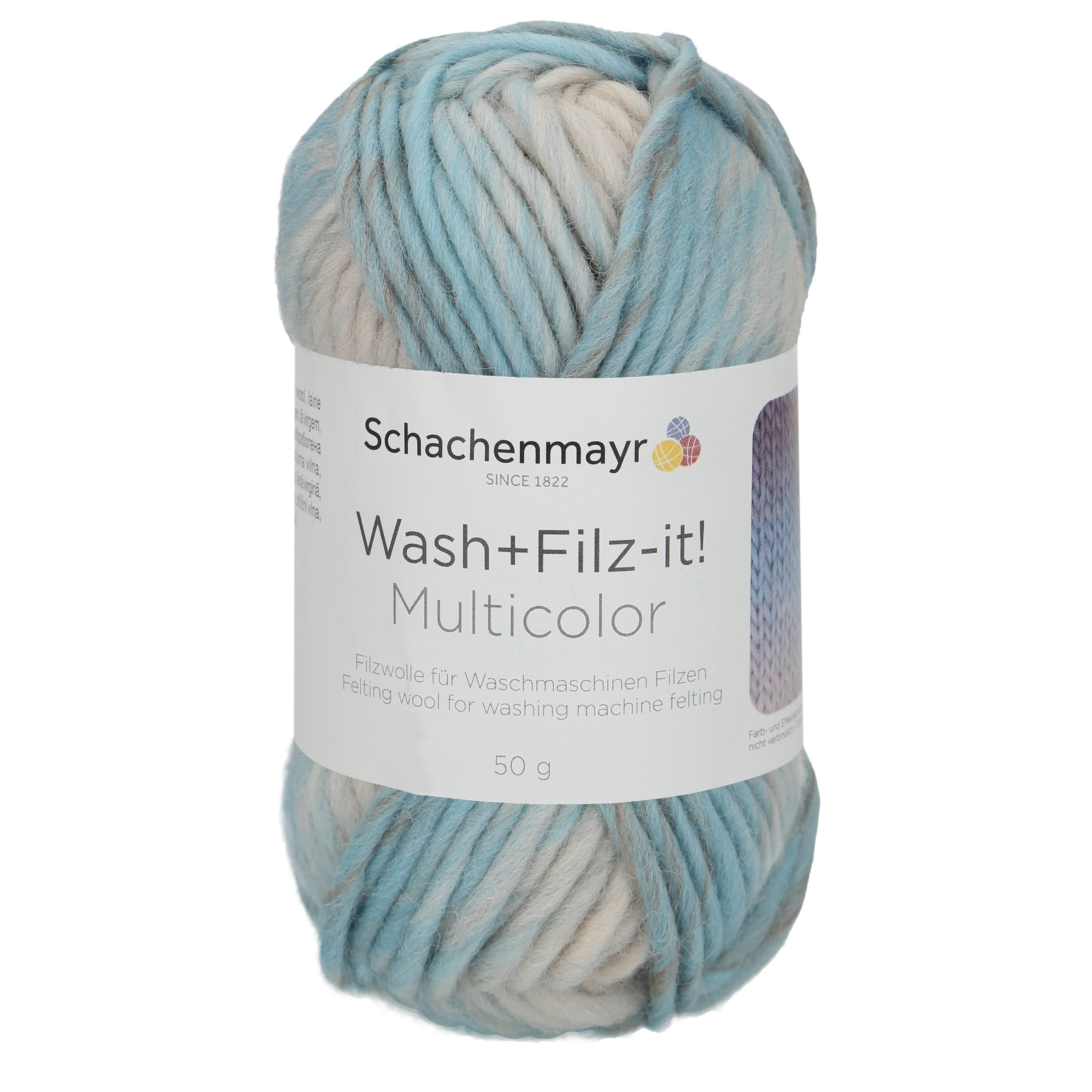 MEZ Crafts Germany - Wholesale Yarn - Schachenmayr felt wool Wash+Filz-It! Multicolor 10X50G10