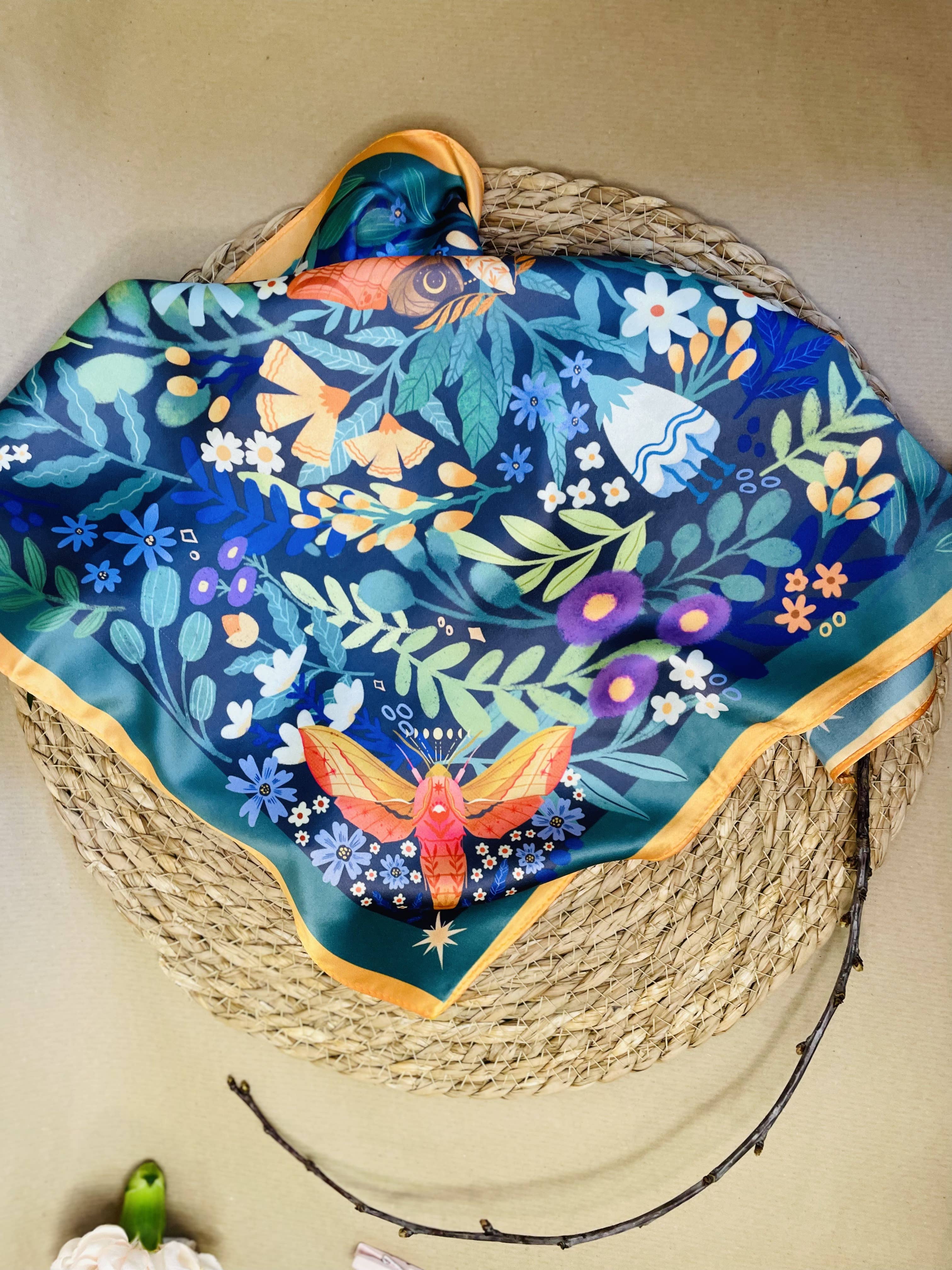 Split Moon Studios - Wholesale Scarf - Women's - Rebirth Moth Motive Scarf6