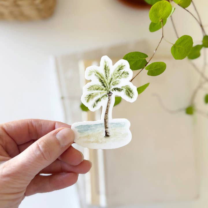 palm tree sticker for wholesale by emily lex studio