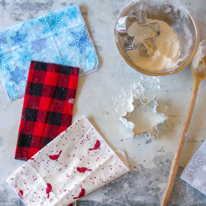 Stella & Sol Sustainables - Wholesale Dishcloth - 10 Winter Washable Paper Towels, Zero Waste Paper Towels2