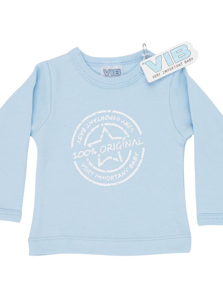 T-shirt 100% Original Très Important Bébé Bleu 3M pour la vente par Very Important Baby®