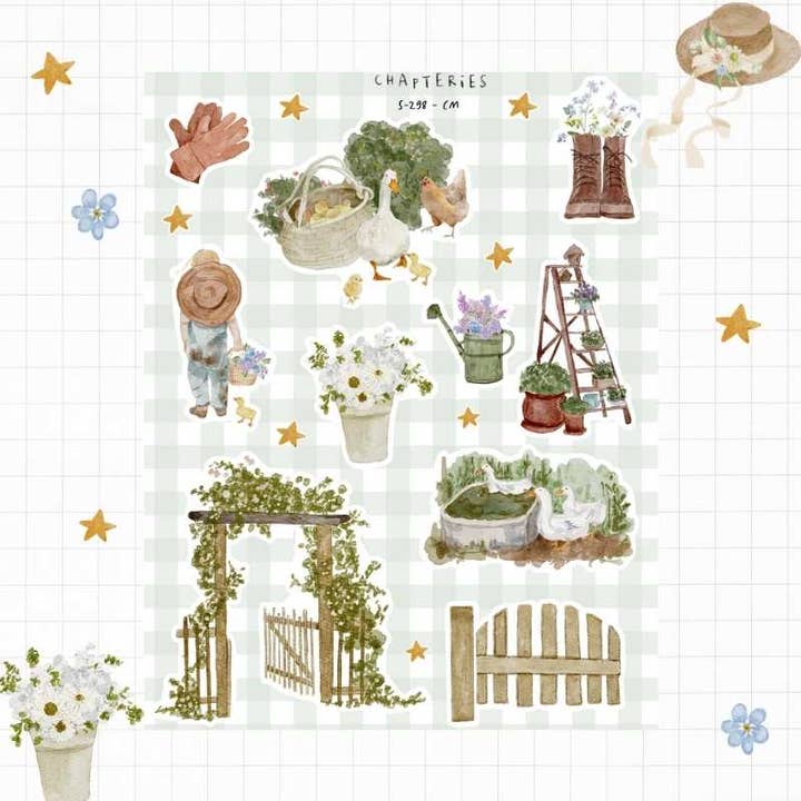 Feuille d'autocollants - Jardinage and other Purchase Wholesale pierre à aiguiser. Free Returns & Net 60 Terms on Faire trending on Faire.