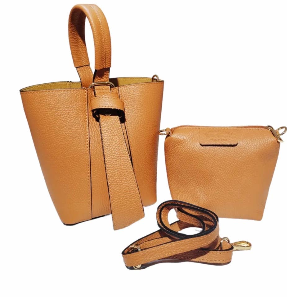 JIJOU CAPRI - Wholesale Top Handle Bag - Women's - STBIBI Leather Bucket Bag & Pouch JIJOU CAPRI6