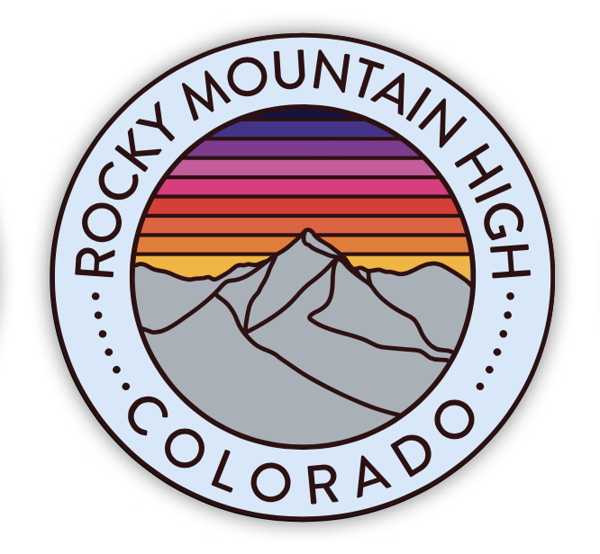 Snow Business USA - Wholesale Sticker - Rocky Mountain High Sticker6