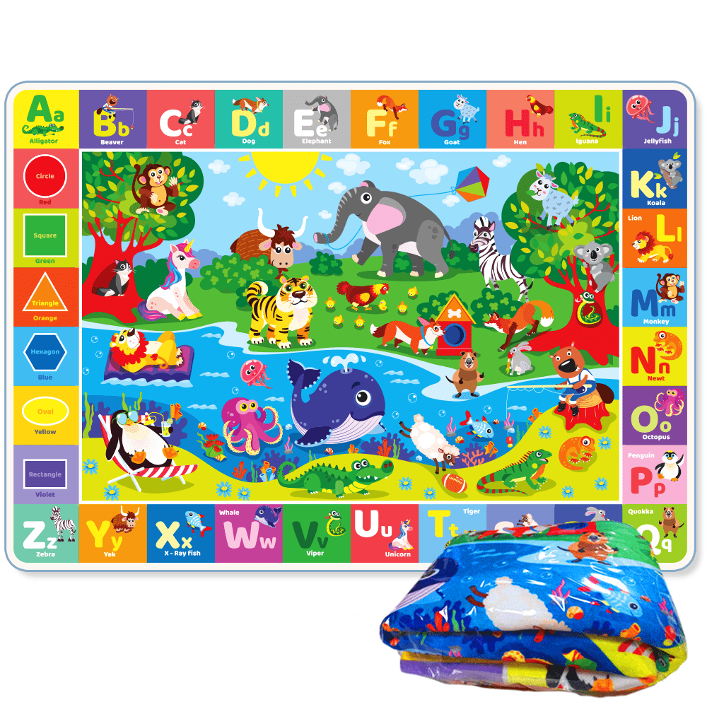 QUOKKA - Wholesale Play Mat - Kids & Baby - Baby Plush Mat | Plush ABC Playmat for Toddlers and Infants6