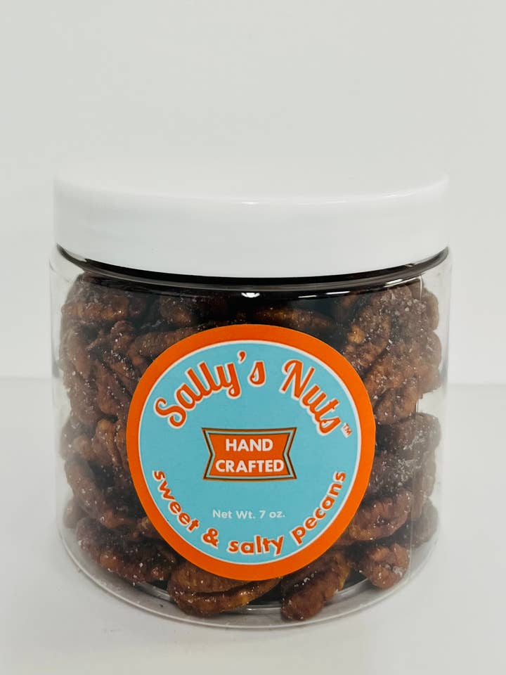 Pecannoten - pot van 7 oz. voor wholesale door Sally's Nuts LLC