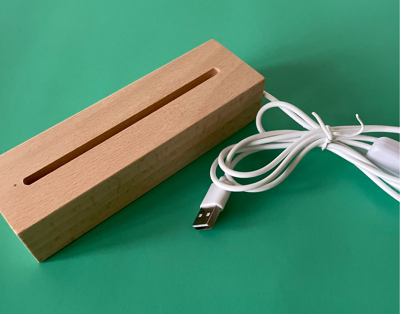 Birch and tides - Wholesale Night Light - LED wooden light base - White LED colour1