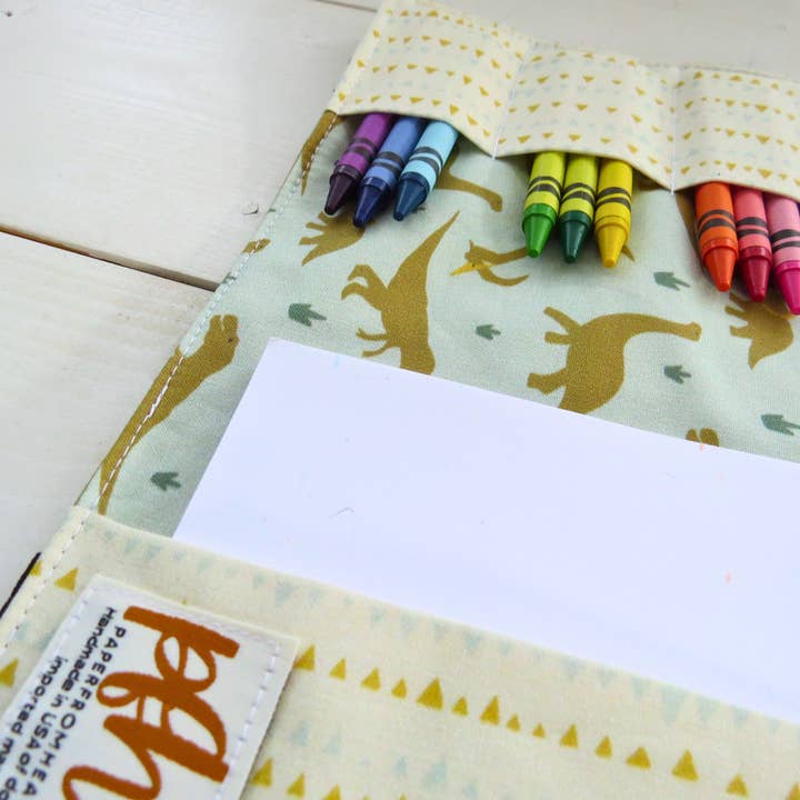 PaperFromHeaven - Wholesale Crayons – Child & baby - Jurassic Crayon Notebook – Fun Dinosaur Fabric for Kids5