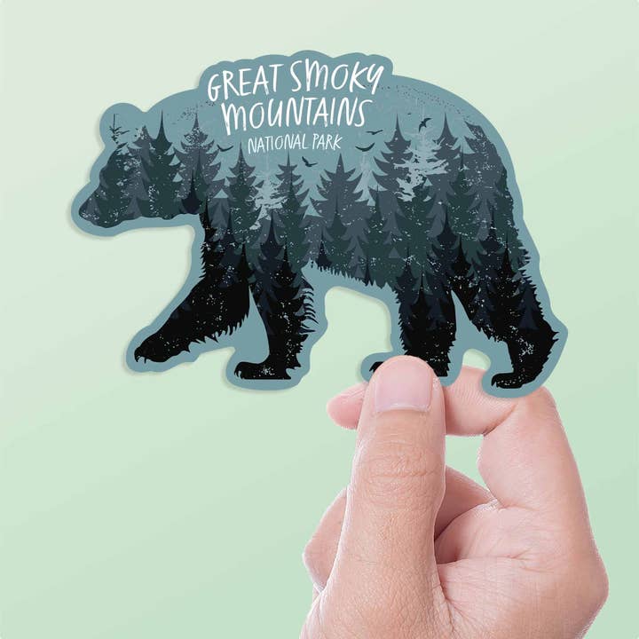 Great Smoky Mountains Tennessee Black Bear Sticker for wholesale by Sentinel Supply