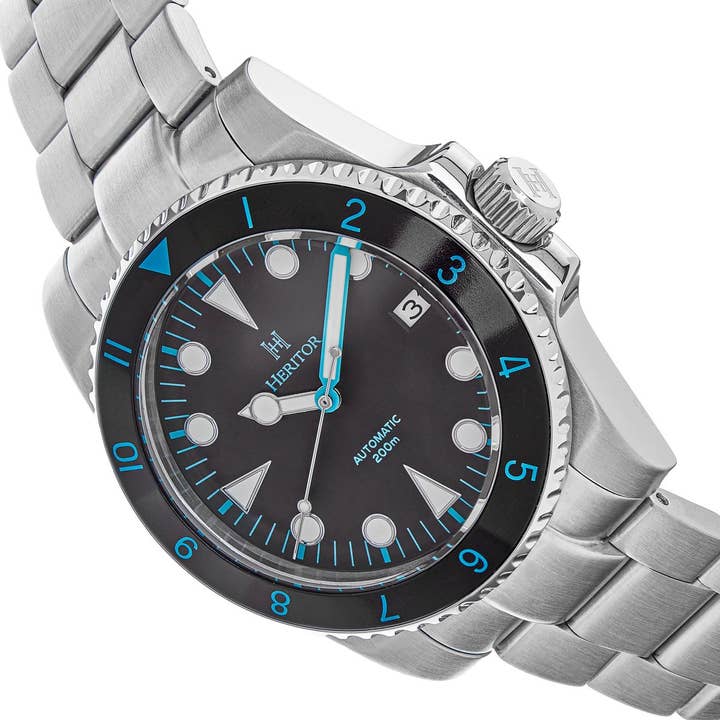 Heritor Automatic - Wholesale Wrist Watch - Men's - Heritor Automatic Luciano Bracelet Diver Watch with Date