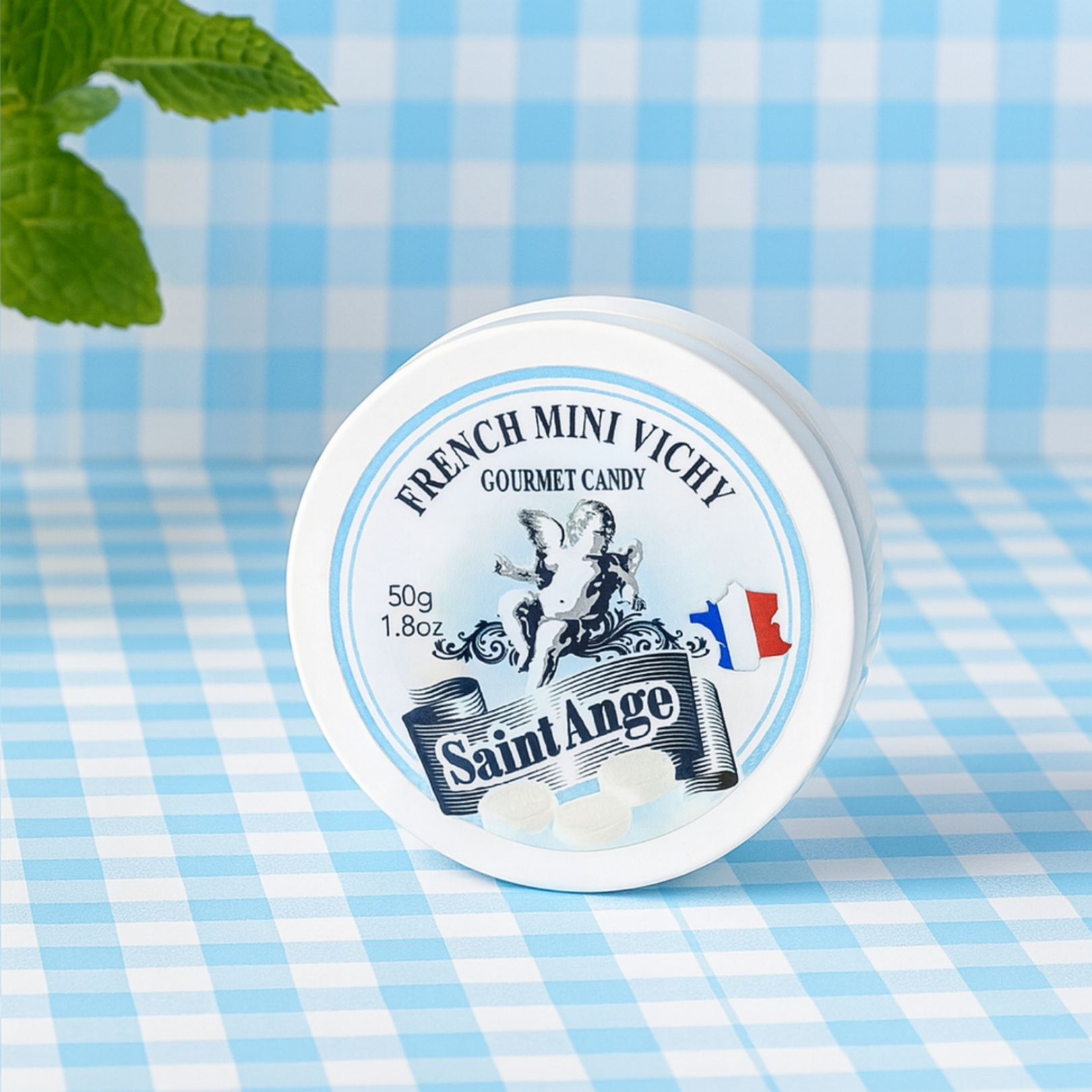 Bonbon USA France - Wholesale Hard Candy - Saint Ange Mini Bassin de Vichy - French Gourmet Candy Tin5