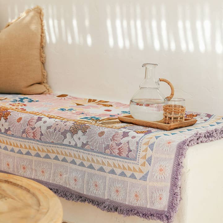 Sunni Scenes - Wholesale Area rug - Lavender - Picnic Beach Throw Rug - XL1