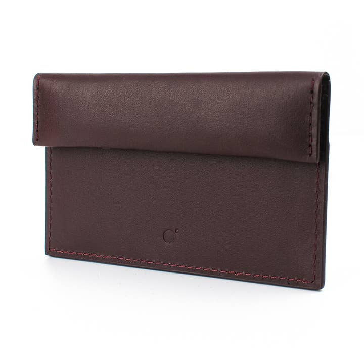 Oxblood Compact Pouch for wholesale by godi.