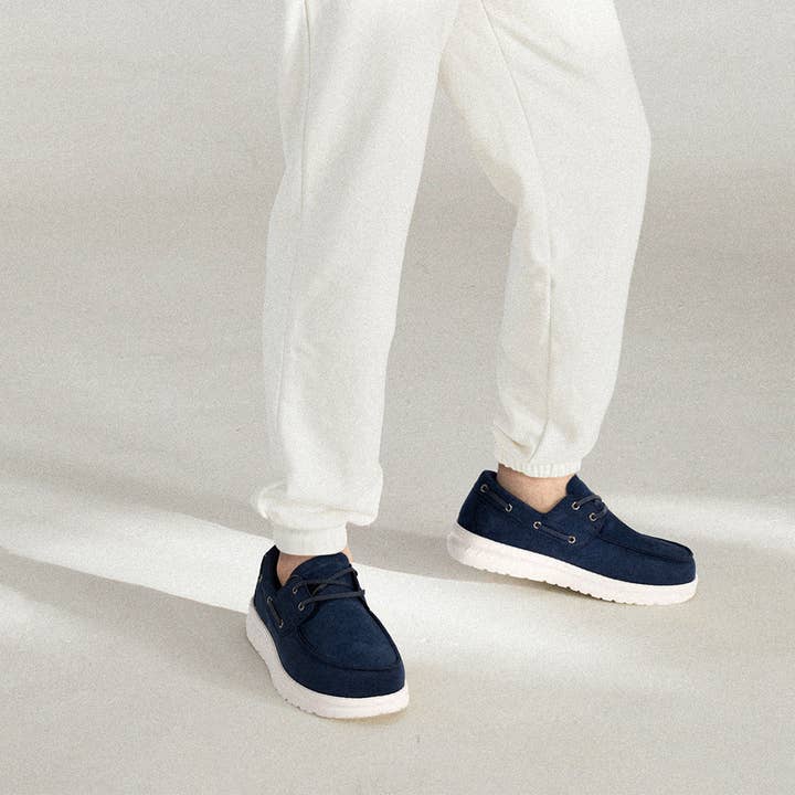 FitVille - Wholesale Slip On Sneakers - Men's - FitVille Men's Coastline Slip-On Boat Shoes V1