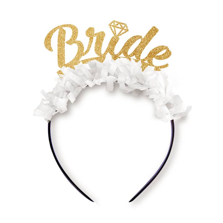 The Original Bride Bachelorette Party Headband Crown for wholesale by Festive Gal