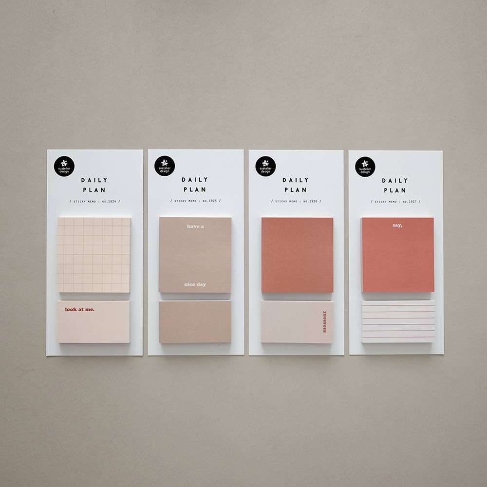 Suatelier Sticky Memo Pad - Daily Plan 18