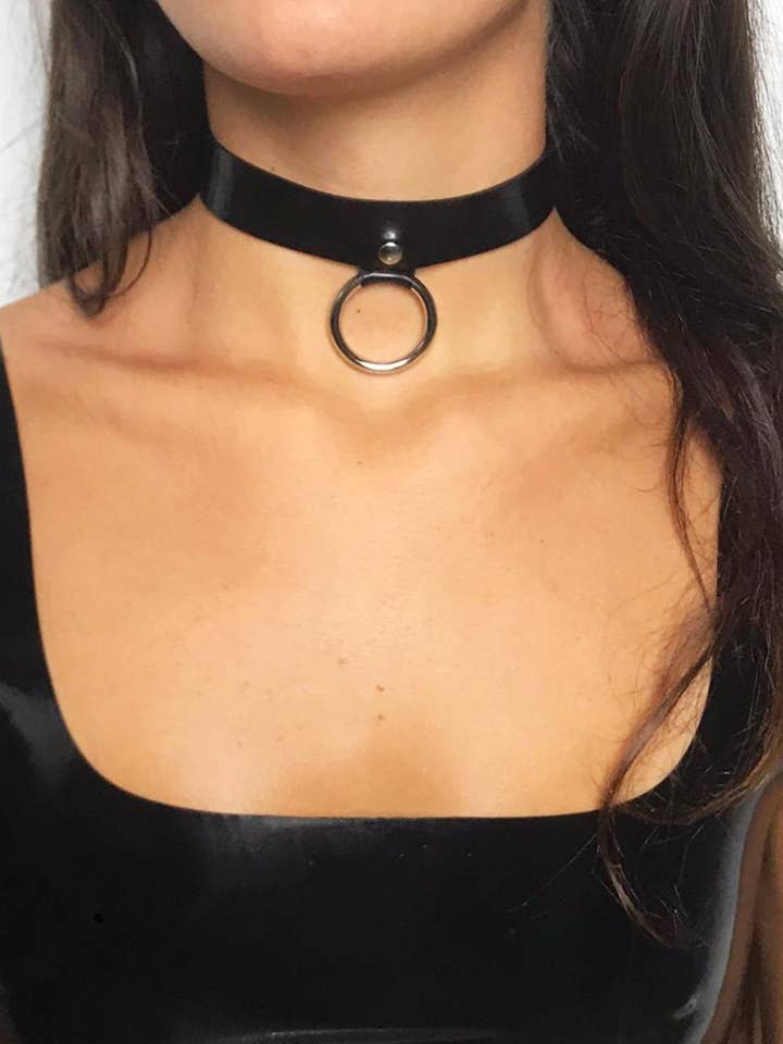 Latex Small Ring Choker for wholesale by FBLD